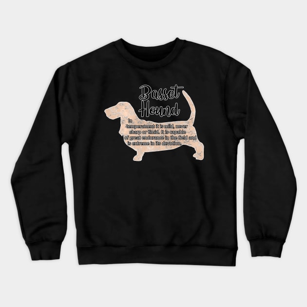 Basset Hound Crewneck Sweatshirt by ApolloOfTheStars